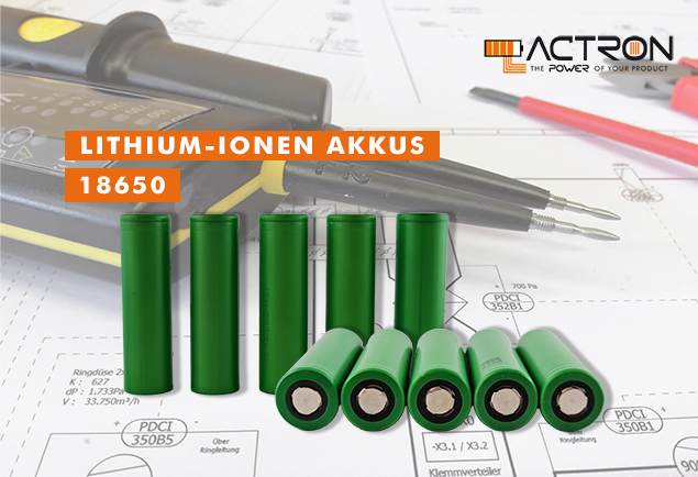 18650 Li-Ionen Akkus